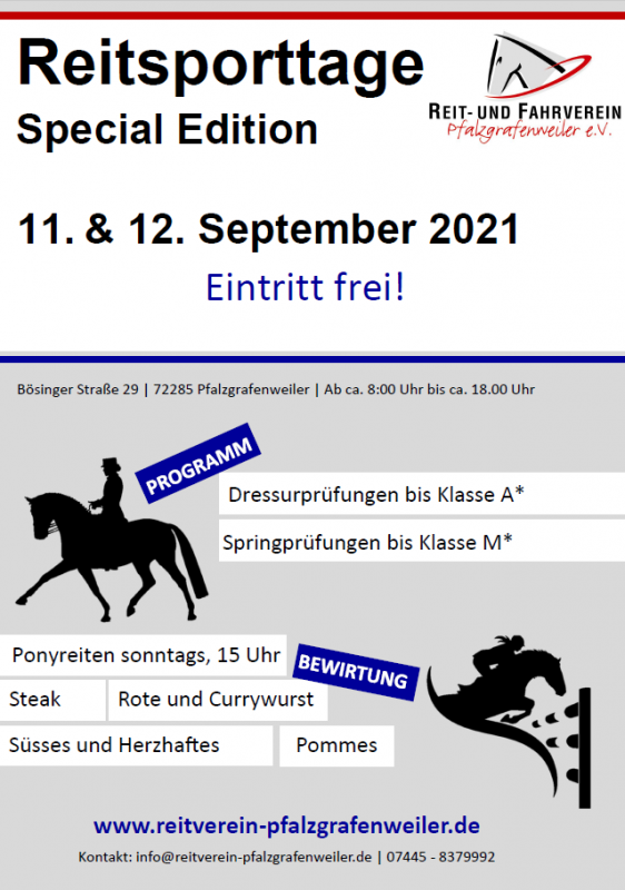 Reitsporttage 2021 Special Edition
